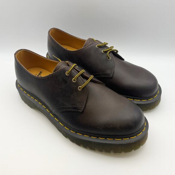 Dr. Martens Womens 1461 Bex Oxford Shoes EU 43 US 11 Dark Brown Leather NIB - Picture 5 of 12